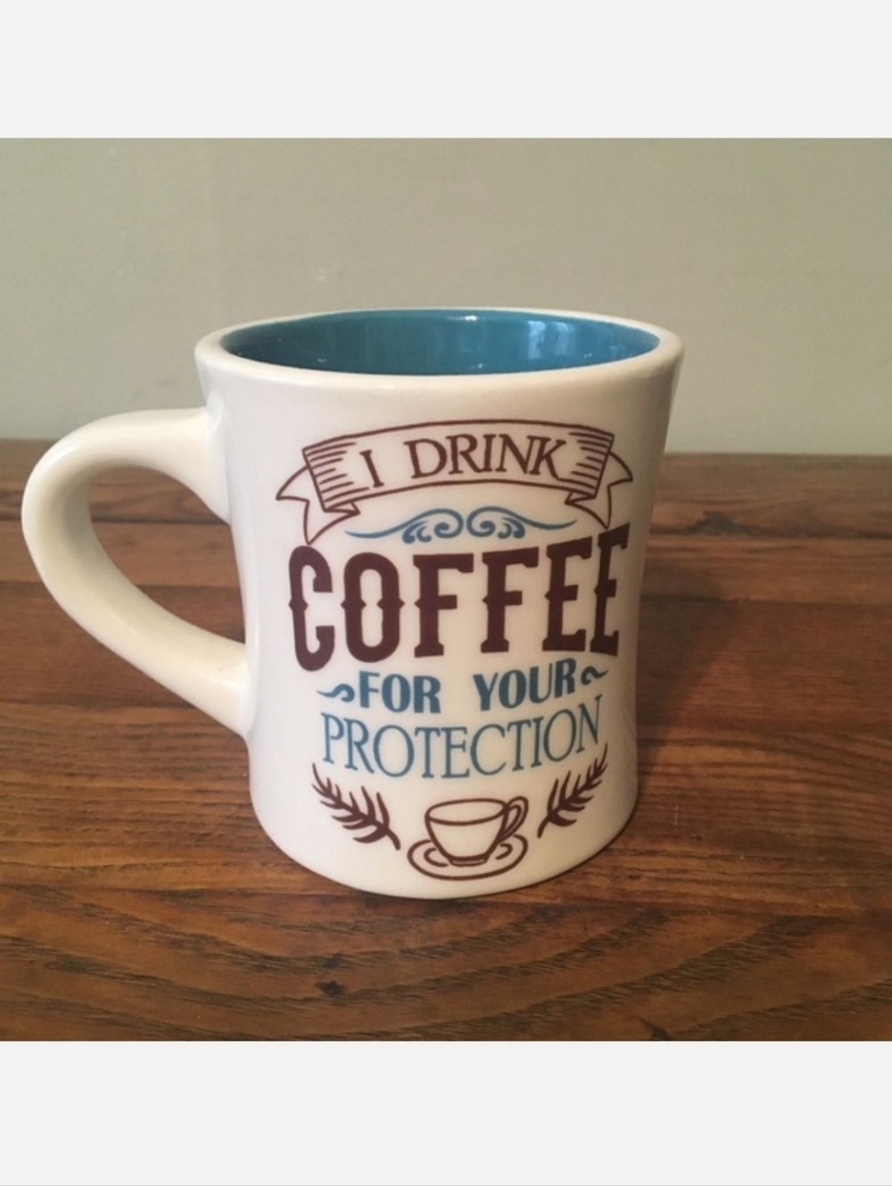 Heavy Weight Cracker Barrel Restaurant Heavy Coffee Mug For Your Protection EUC